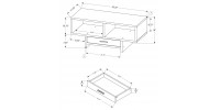 Coffee table with drawer I2810